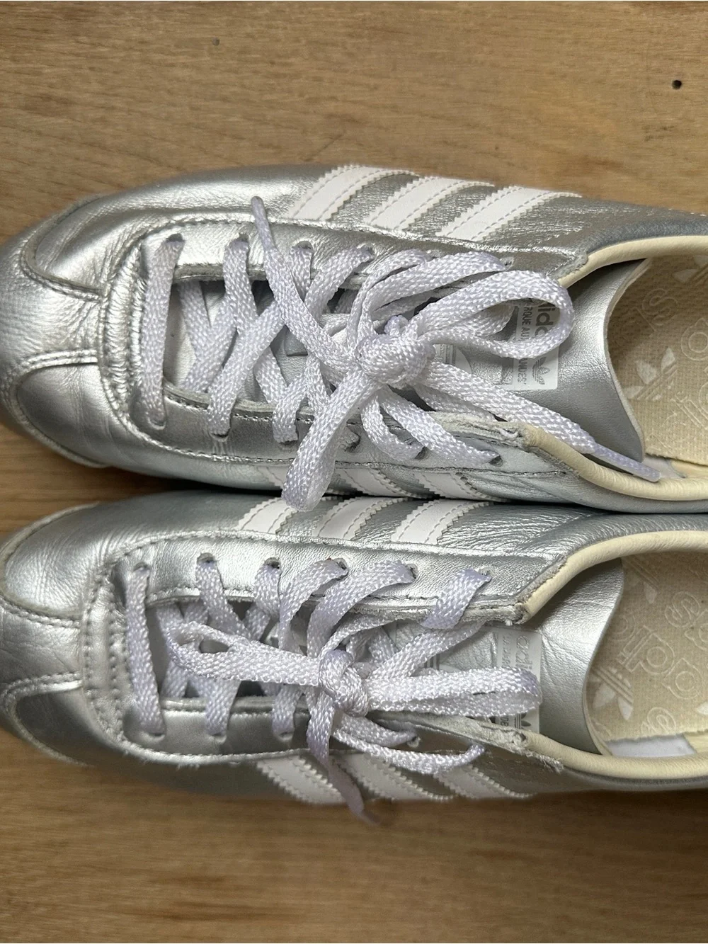 Adidas Country OG 'Silver Metallic' Sneakers - Size 7 (EU 38 2/3) Robot - Picture 8 of 9